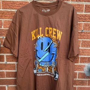 KILL CREW: OVERSIZED TEE (Color Brown)